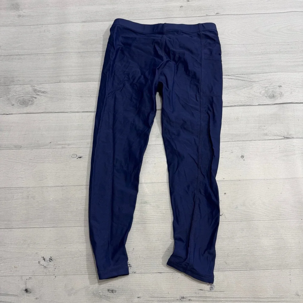 SwimZip Swim Leggings UPF 50+ Swim Pants navy blue size 5T